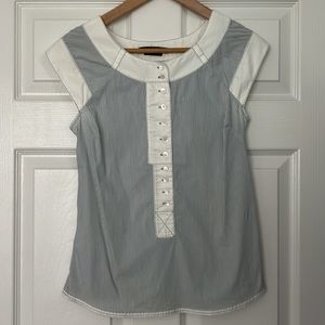 BCBGMaxAzria Striped Blouse XS
